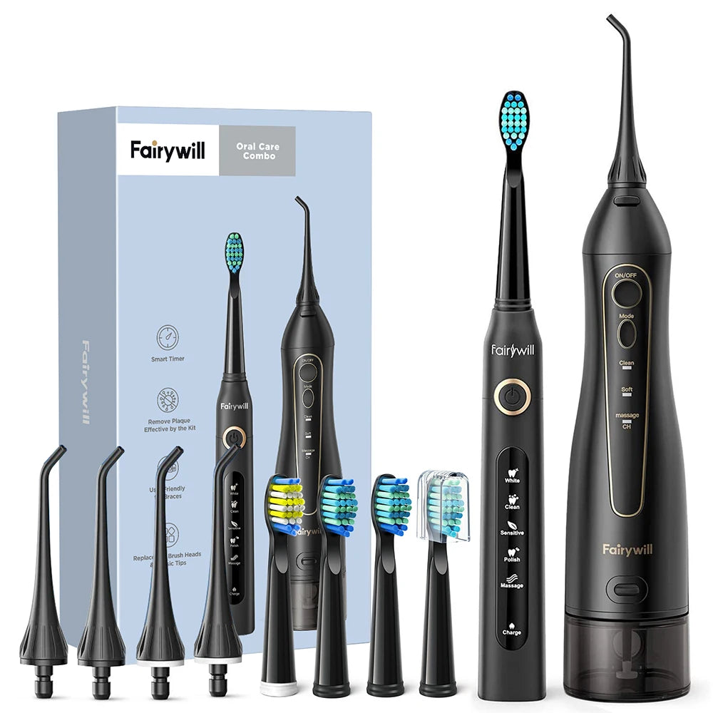 Fairywill Portable Cordless USB Water Flosser for Dental Care