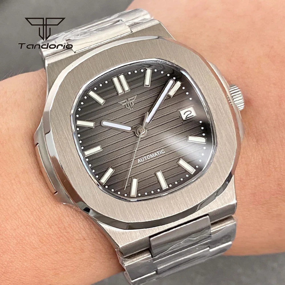 Tandorio Square Automatic Watch - Sapphire, Lume, NH35