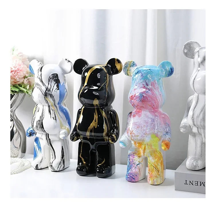 Nordic Bear Statue - Luxury Resin Figurine for Home Decor