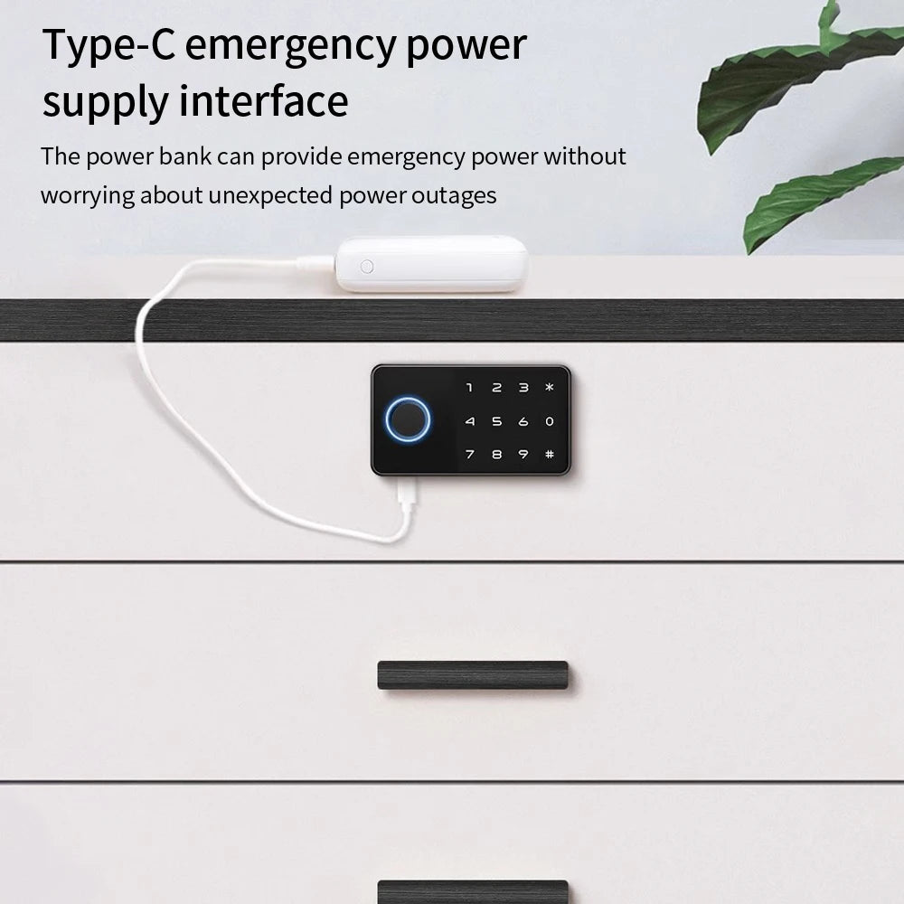 Invisible Biometric Drawer Lock - Smart Bluetooth & IC Card Security
