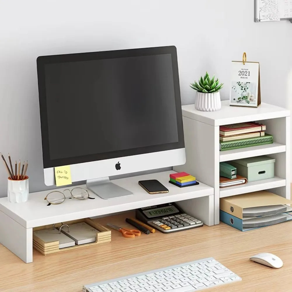 Vabena Ergonomic Monitor Riser Stand for Dorm Desk - Space Saver