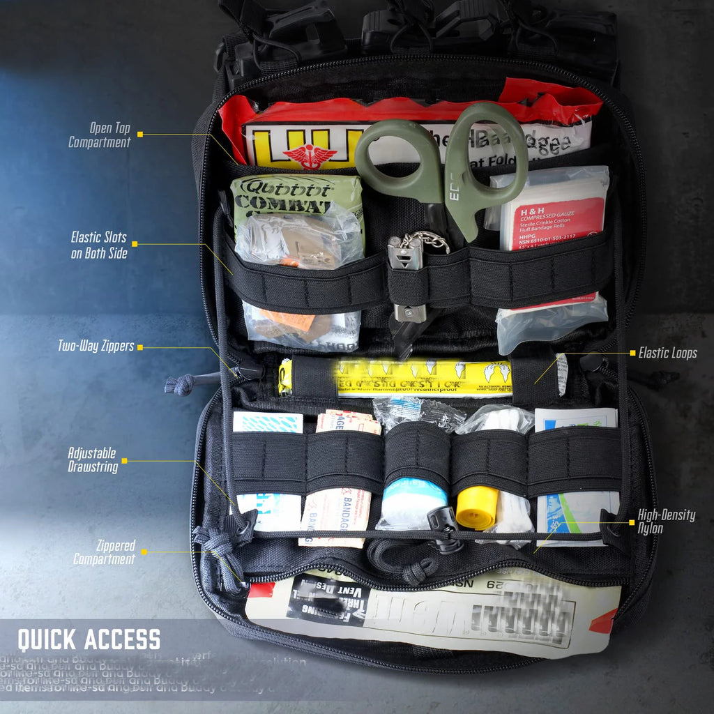 Tactical MOLLE Pouch - M4/M16 Mag Admin, Utility & EMT Organizer