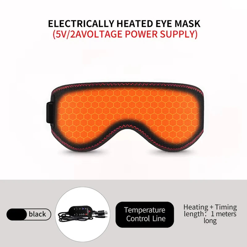 Vabena Heated Eye Mask for Dry Eyes - 3 Heat Levels & Hot Compress
