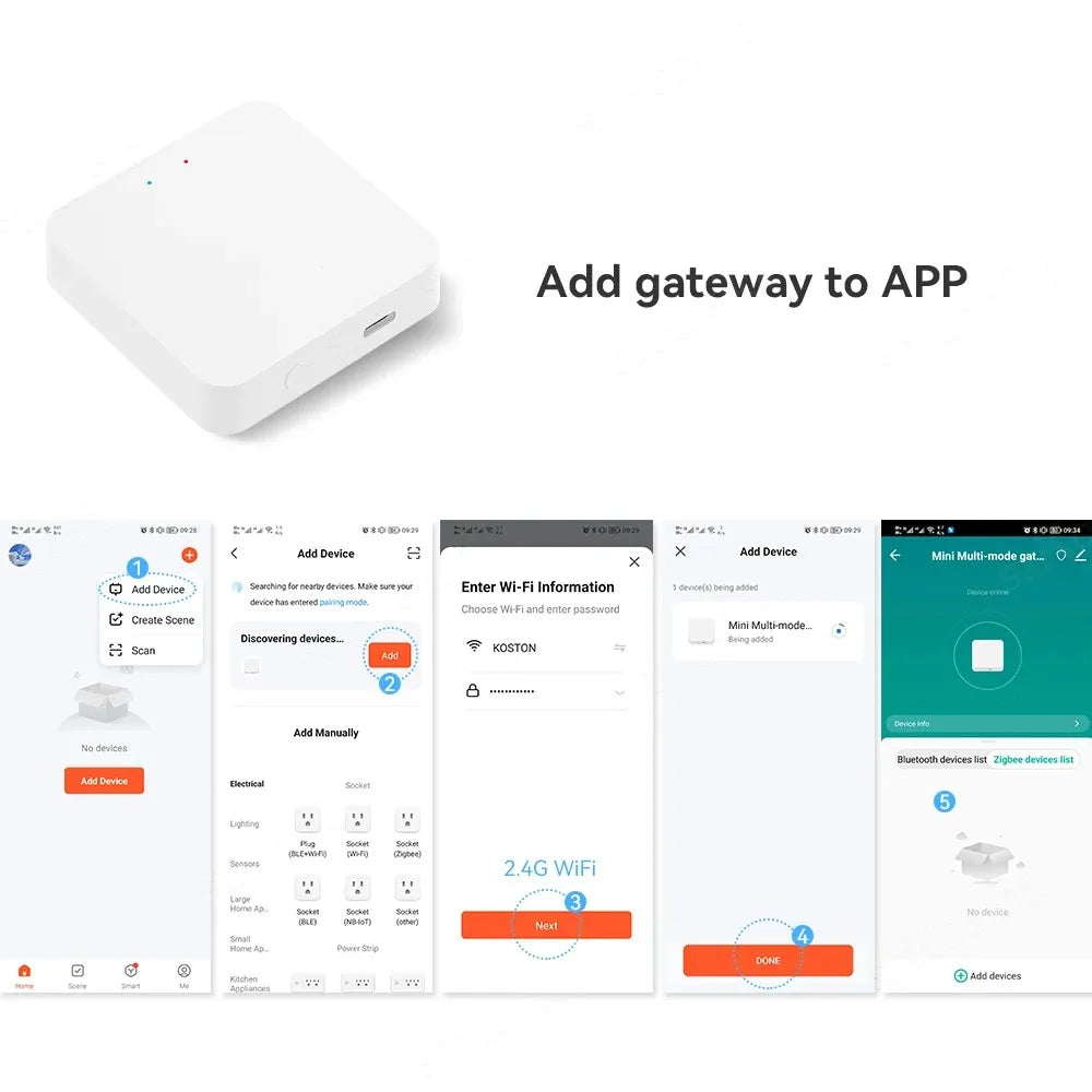 Tuya Multi-mode Gateway - Bluetooth & ZigBee Hub for Smart Home Automation