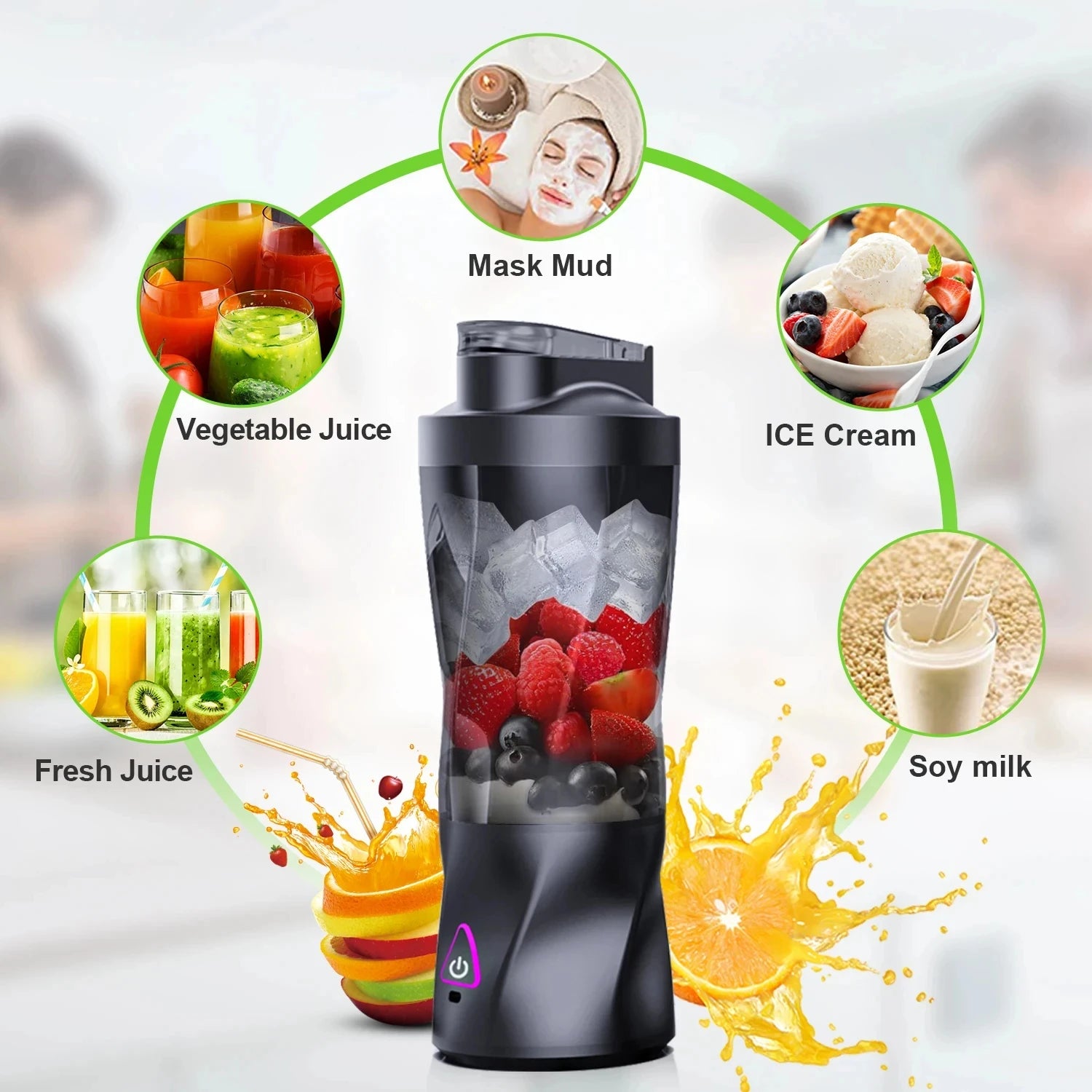Portable USB Rechargeable Blender & Juicer - 700ML