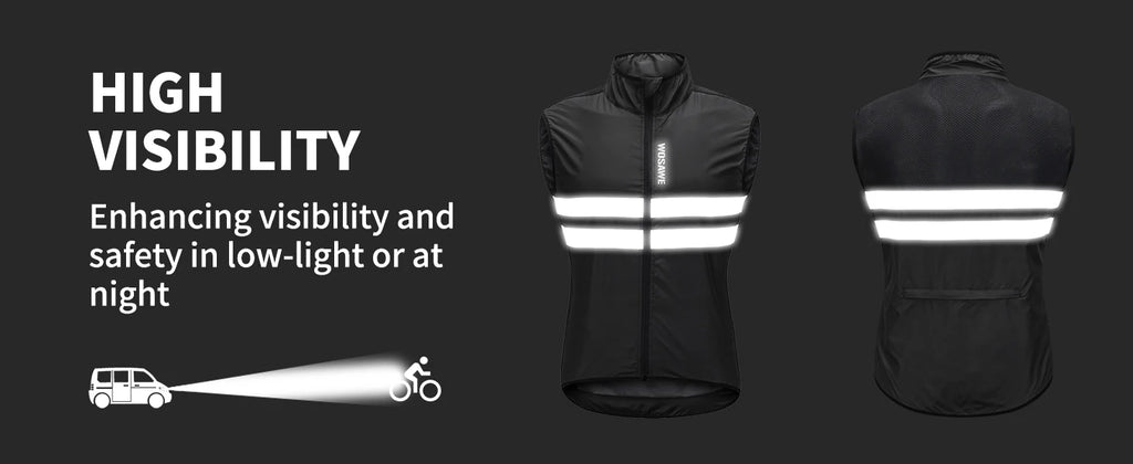 WOSAWE Ultralight Cycling Vest - Water & Wind Resistant Gilet