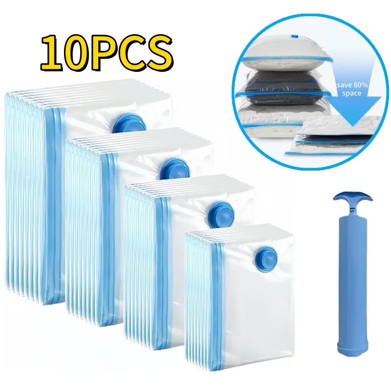 Vacuum Storage Bags 1-10 Pack | Space Saver for Comforters & Travel