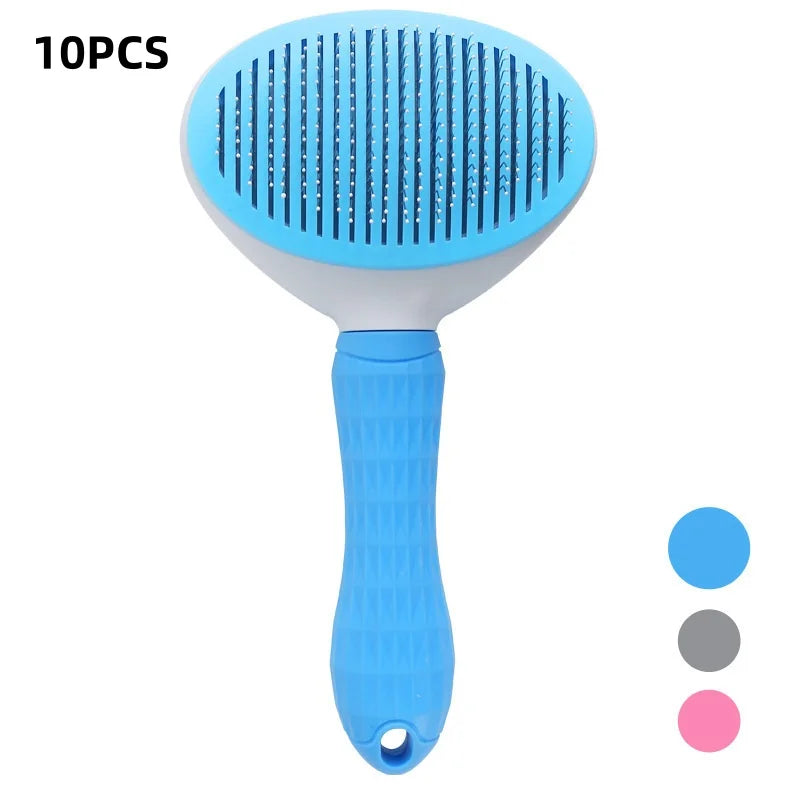 Self Cleaning Pet Brush & Dematting Comb - Dogs & Cats