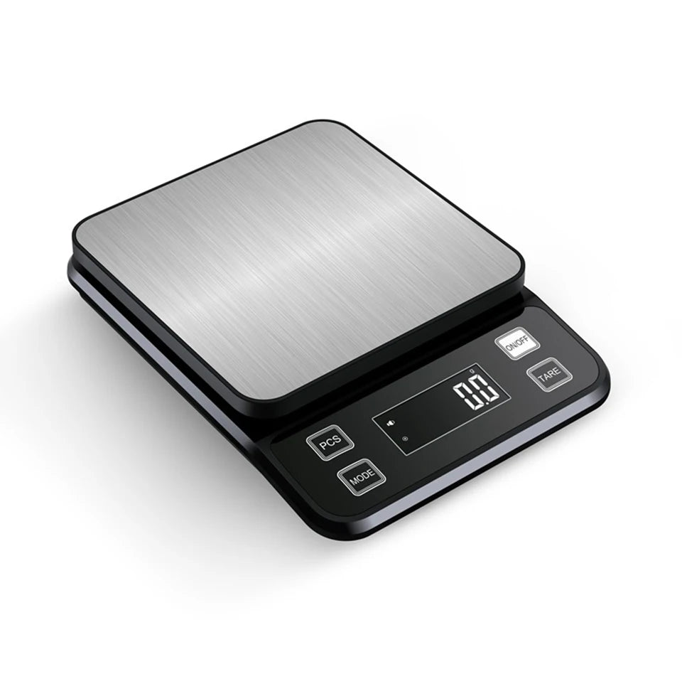 Digital Waterproof Stainless Steel Kitchen Scale - 3/5/10kg, 0.1g Precision