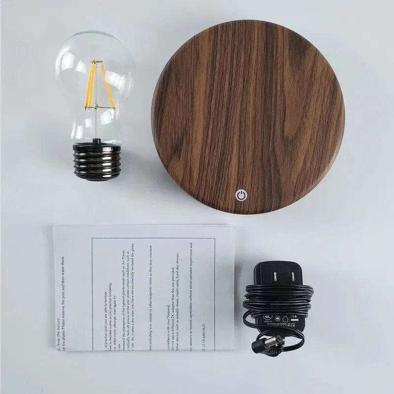 Magnetic Levitation Lamp - Floating LED Bulb Desk Light & Novelty Decor