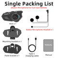 WAYXIN T2 Motorcycle Bluetooth Intercom - 2 Rider, 300M, BT 5.1, Waterproof Headset
