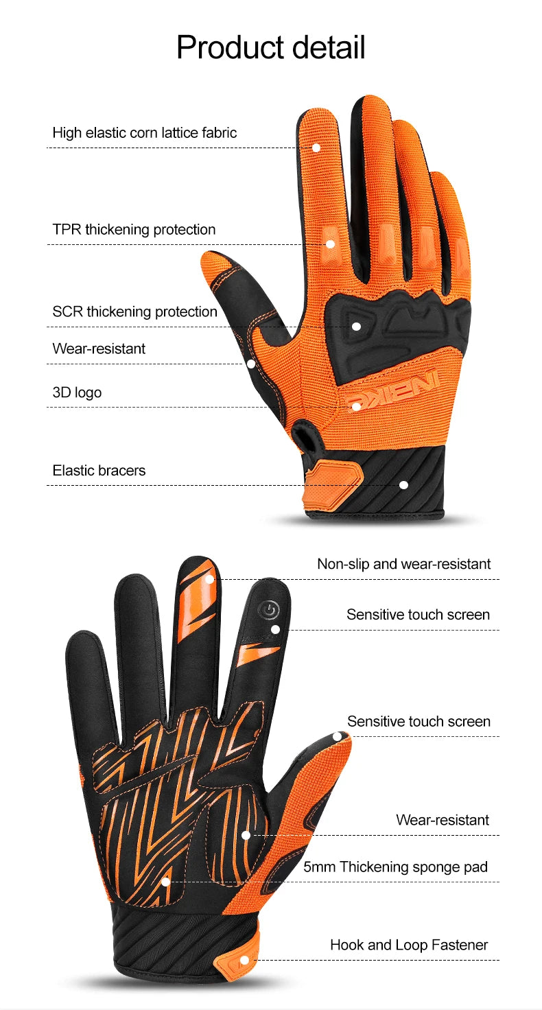 INBIKE Men's Touchscreen Cycling & Motorcycle Gloves