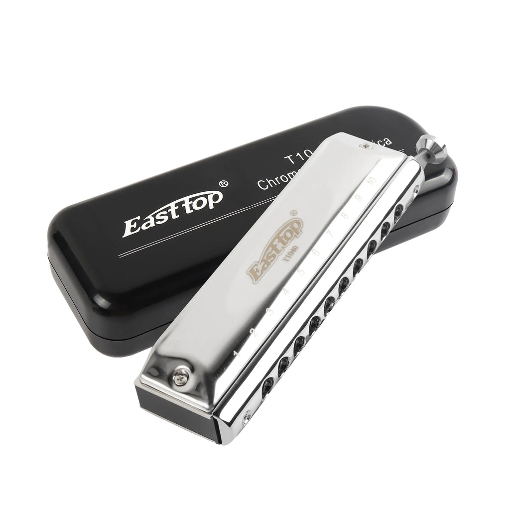 Professional Chromatic Harmonica C Key - 10 Holes, 40 Tones for All Ages