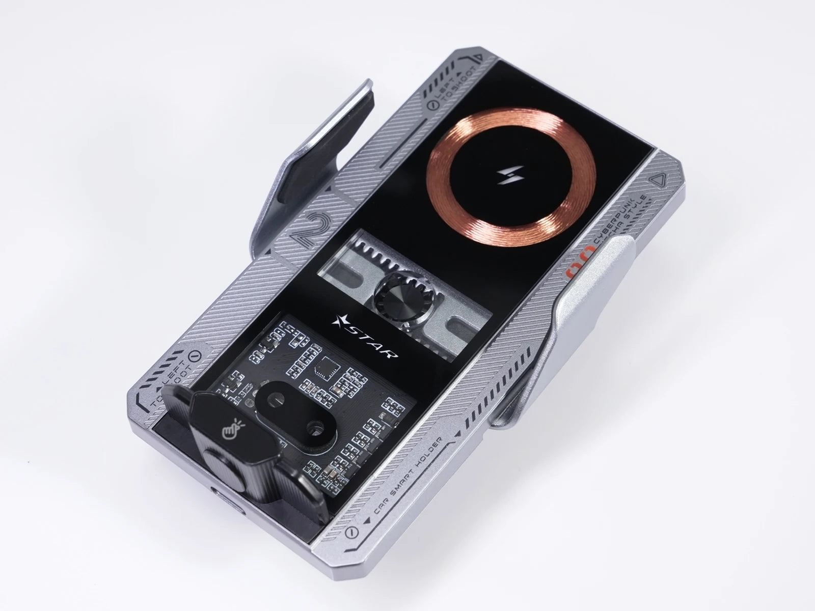 Smart Sensing Car Phone Mount | 15W Wireless & 66W Fast Charging Auto Clamping Holder