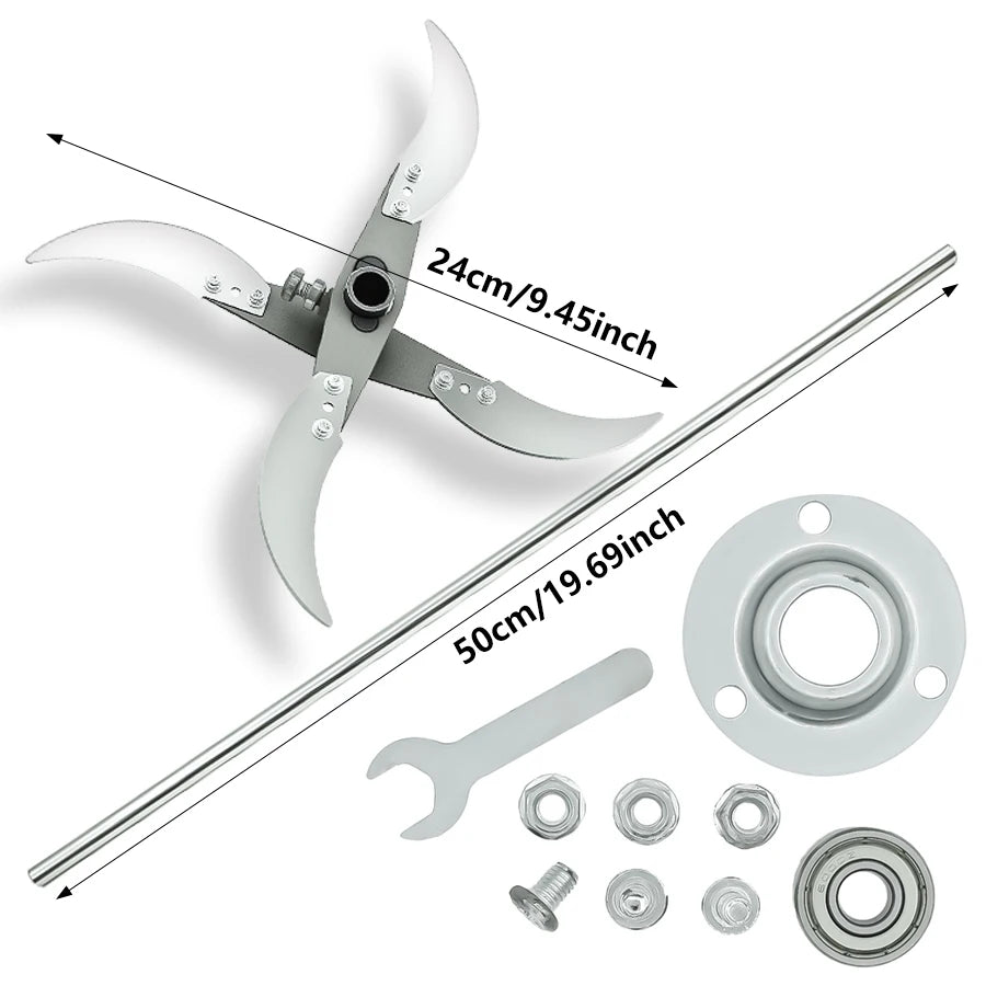 Vabena Multifunctional Grass & Veg Chopping Blade Set - Stainless Steel