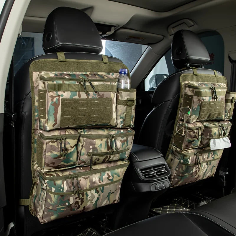 Vabena Tactical Car Seat Organizer – Multifunctional Storage Bag