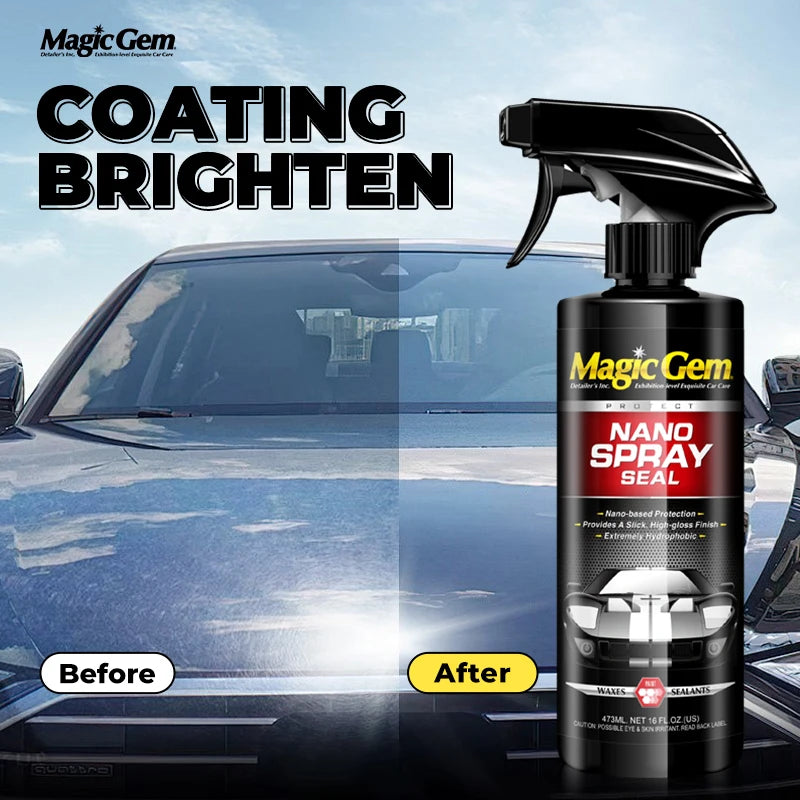 Magic Gem Car Ceramic Nano Coating - Hydrophobic Paint Protection & Polish