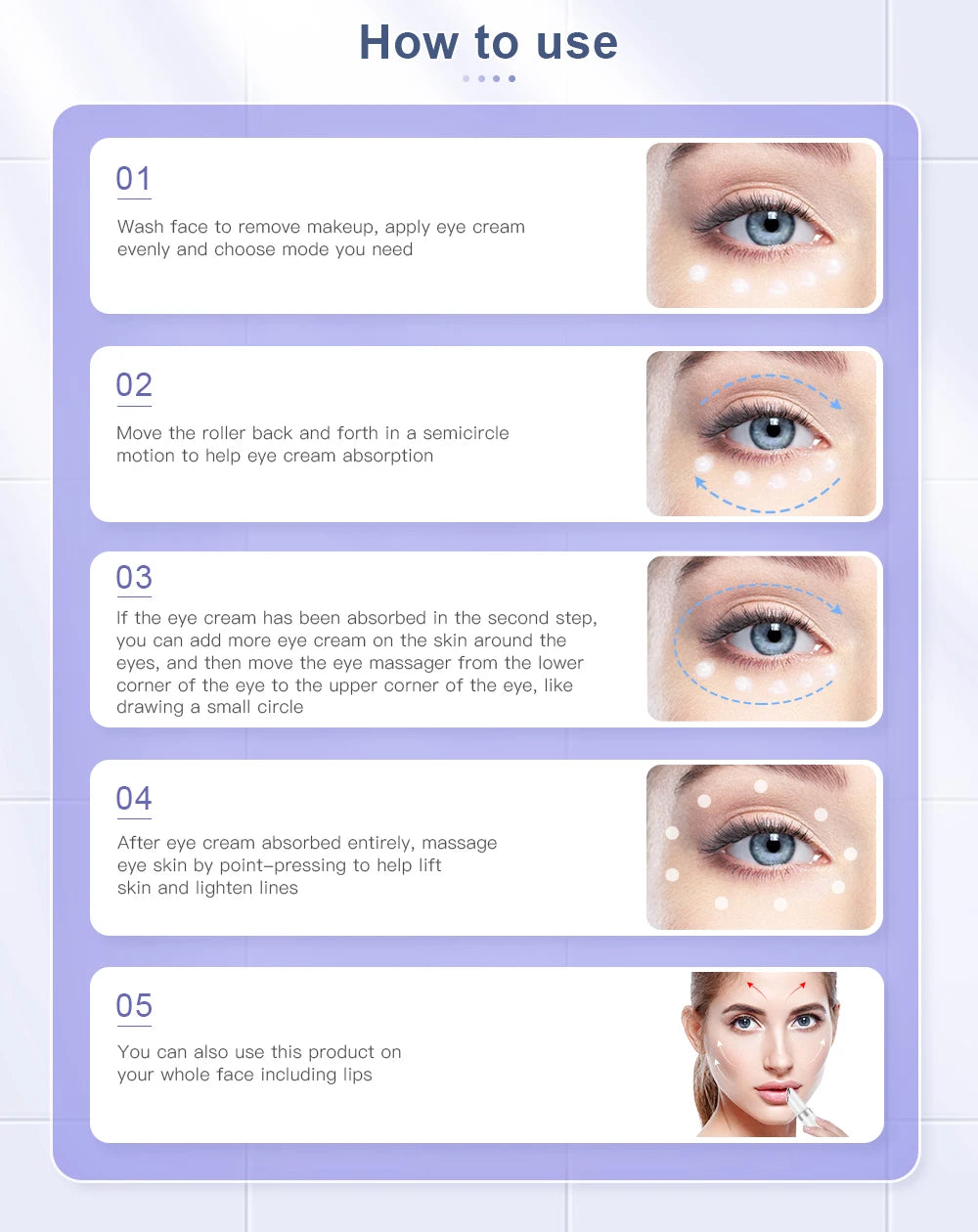 ANLAN Electric Eye Massager | Microcurrent Skin Lifting, Wrinkle & Dark Circle Remover