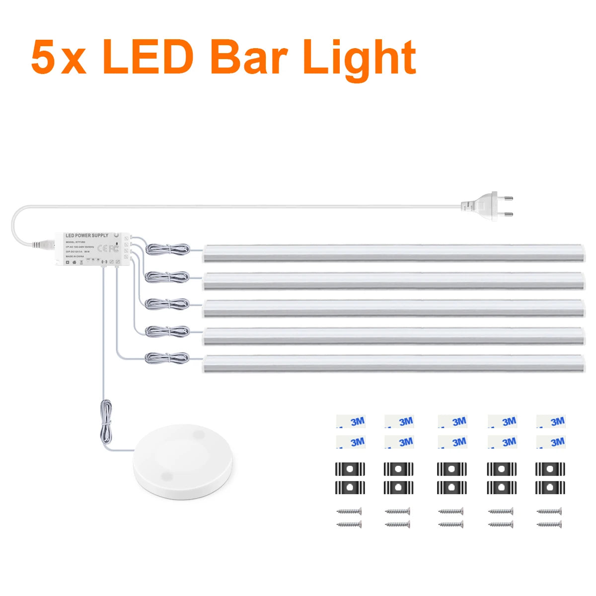 Smart Wireless LED Cabinet Lights: Motion & Touch Sensor for Kitchen & Wardrobe