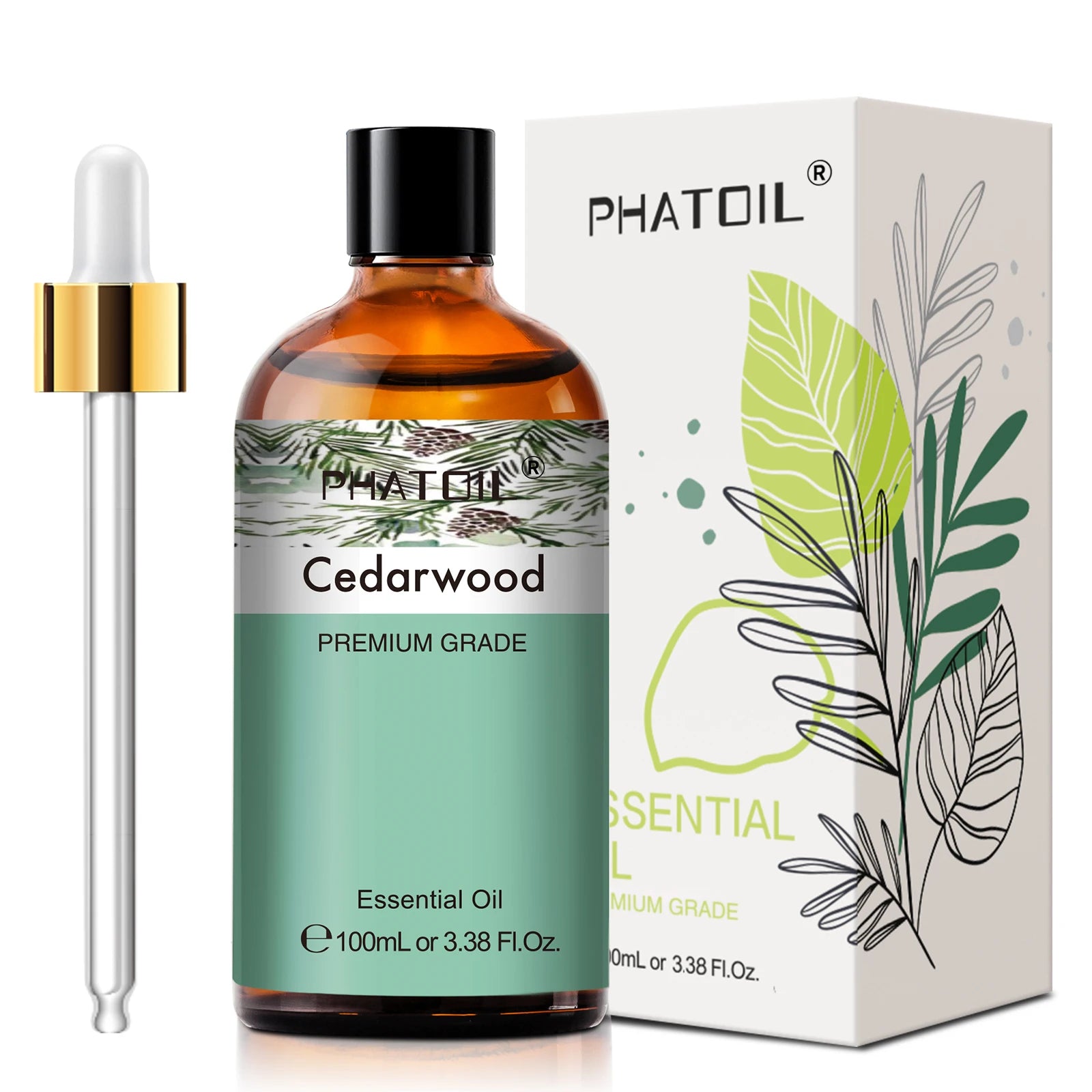 PHATOIL Premium Essential Oil Blend - Sandalwood, Lavender, Eucalyptus, Peppermint