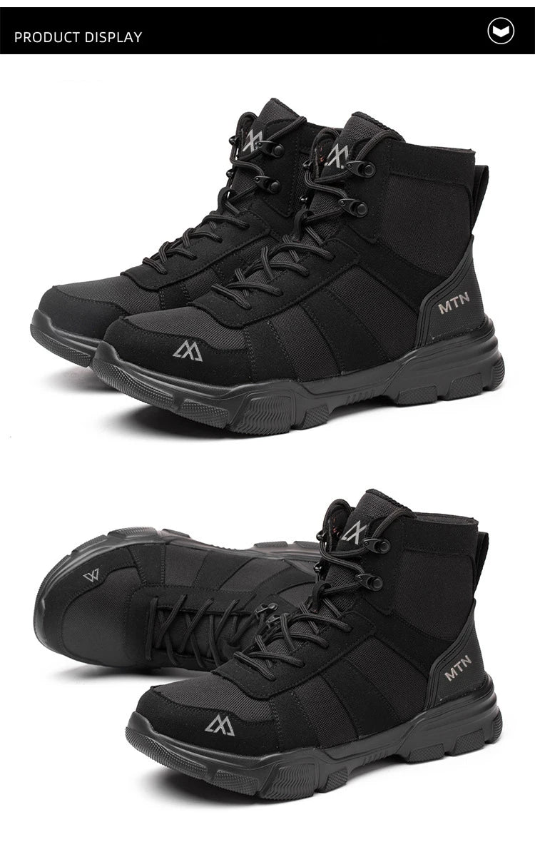 Vabena Breathable Anti-Smash Safety Boots for Work