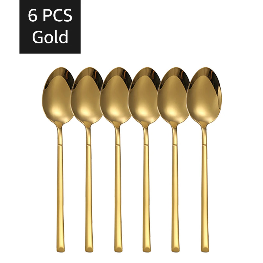 Luxury Gold Cutlery Set - 30-Piece Stainless Steel Dining