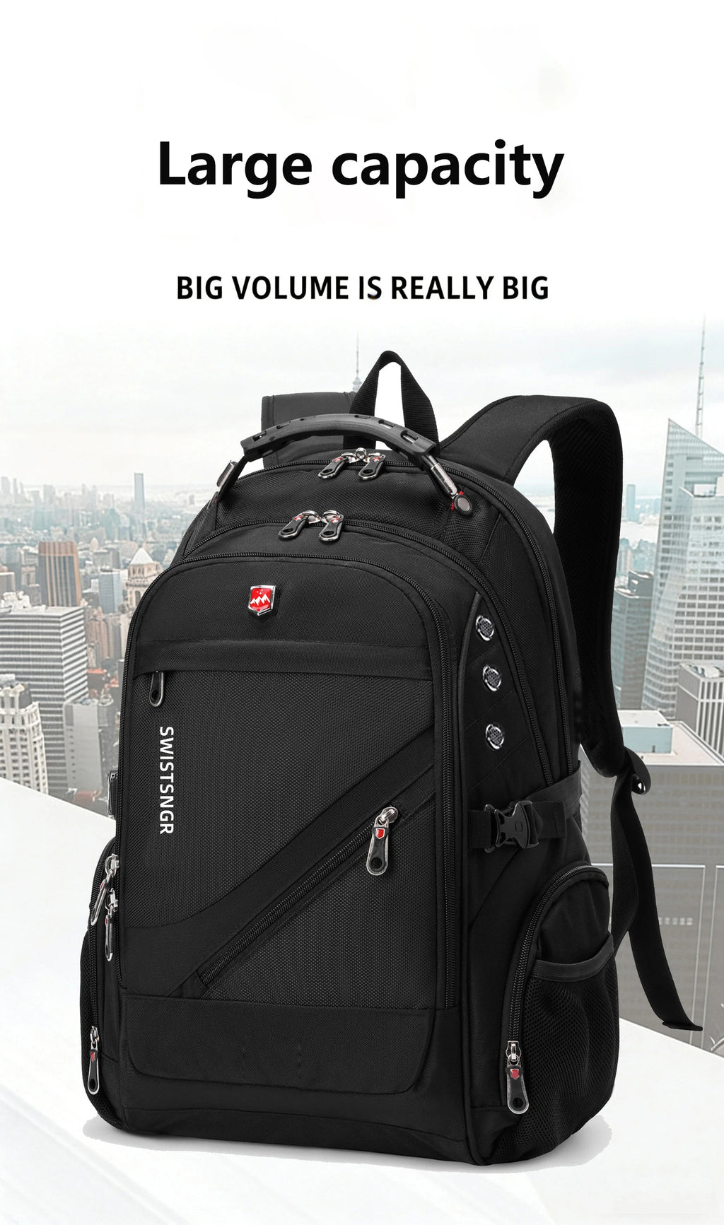 Vabena 2026 Waterproof Laptop Backpack - 17/20 Inch Travel & Everyday Rucksack for Men & Women
