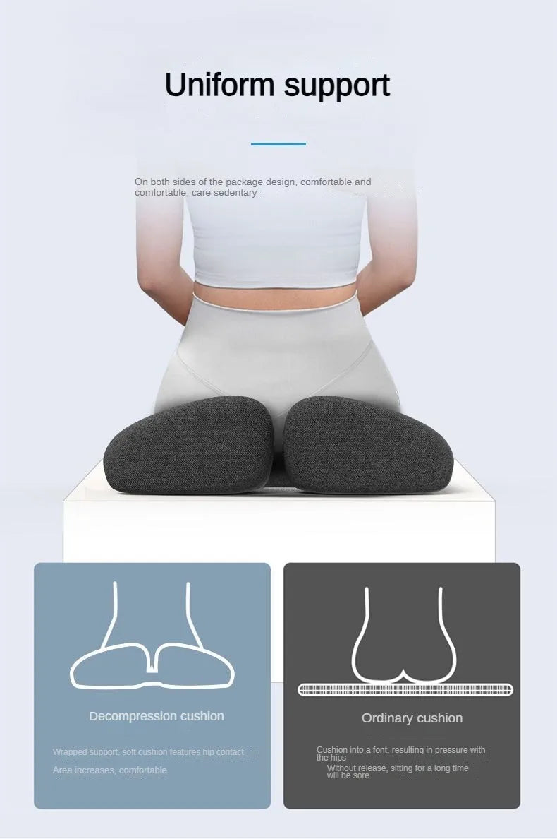 New Tailbone Sciatica Back Pain Relief Memory Foam Cushion