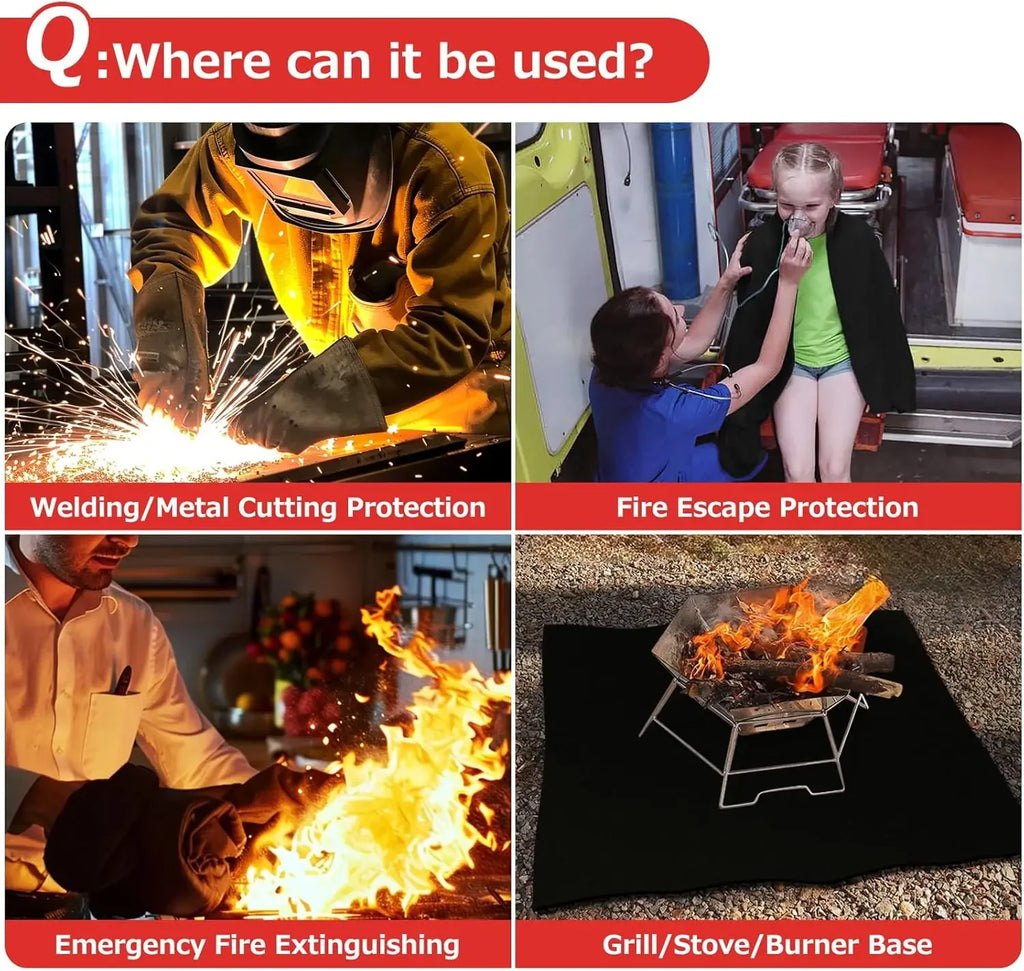 Pre-Oxidized Carbon Felt Welding Blanket 2/5mm - Fireproof Protection