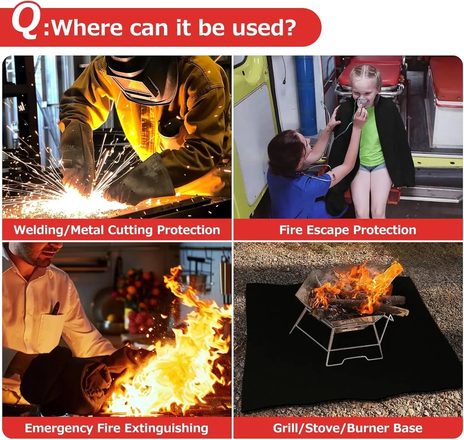 Pre-Oxidized Carbon Felt Welding Blanket 2/5mm - Fireproof Protection