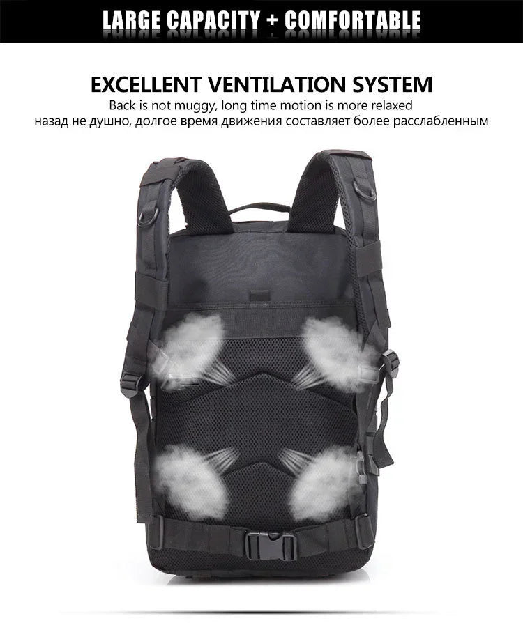 ReFire Gear 50L Tactical Assault Pack - Durable Military Backpack
