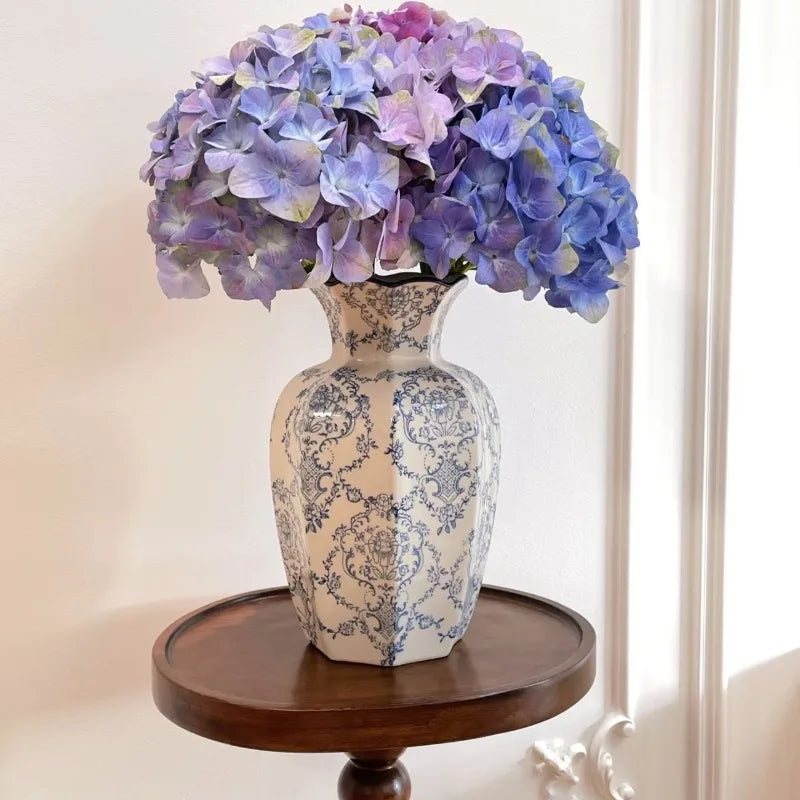 Exquisite Hand-Painted Blue & White Porcelain Vase | Luxury Home Decor