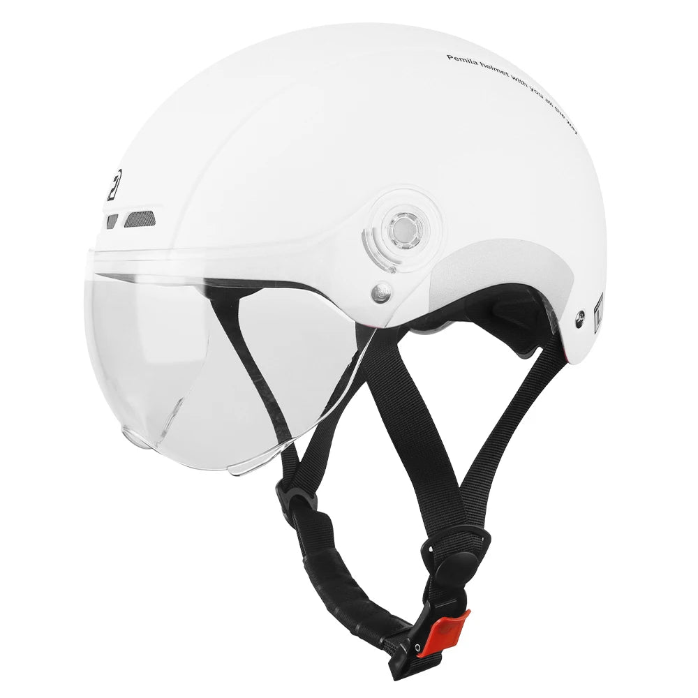 PEMILA Cycling Helmet with Goggles, Ear Protection & Reflective Safety - Adult MTB Road E-Bike