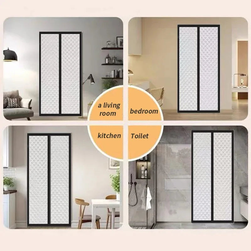 Magnetic Winter Door Curtain | No Drill | Energy Saver | Easy Install