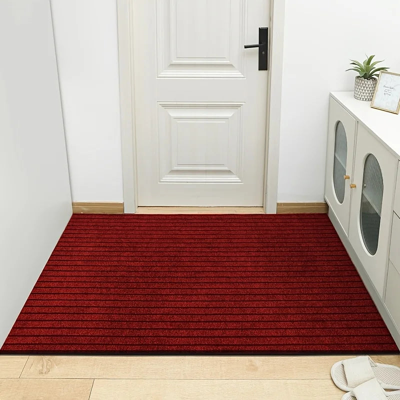 Large Striped Rubber Anti-Slip Corridor & Outdoor Carpet | Washable Area Rug