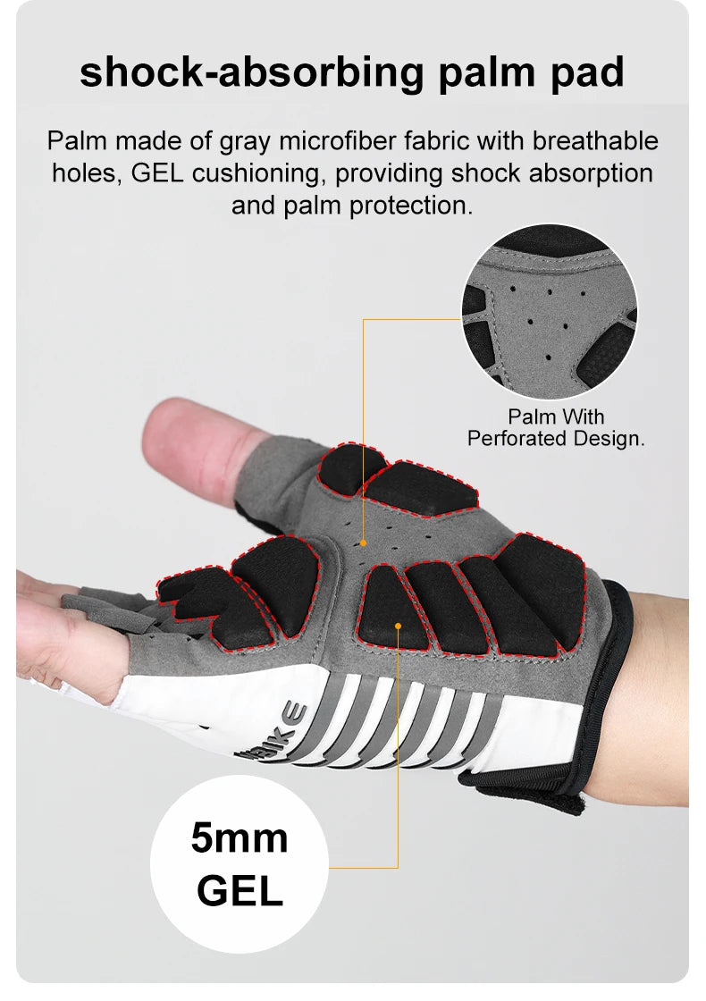 INBIKE Shockproof Gel Pad Cycling Gloves - Half Finger Summer Sport