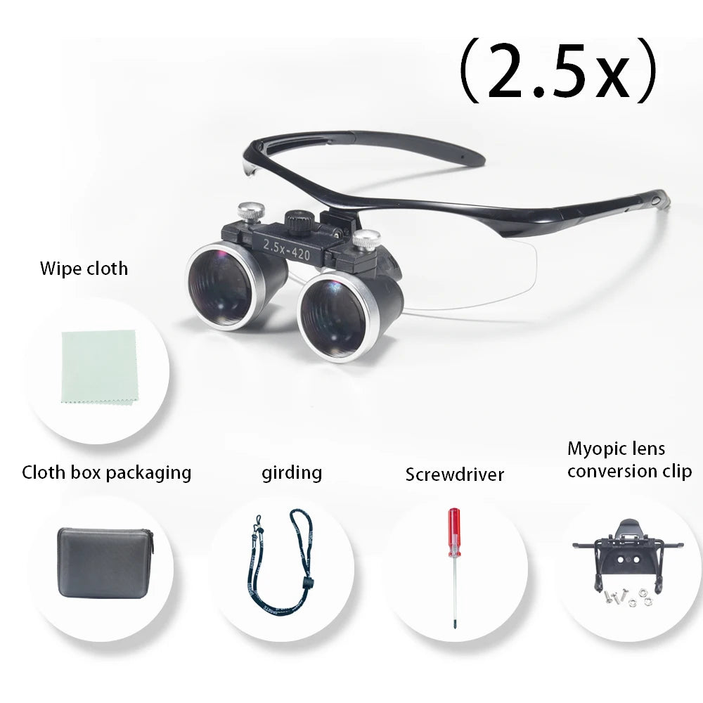 Dentistry Binocular Magnifier 2.5X/3.5X - Ultralight Dental Loupes