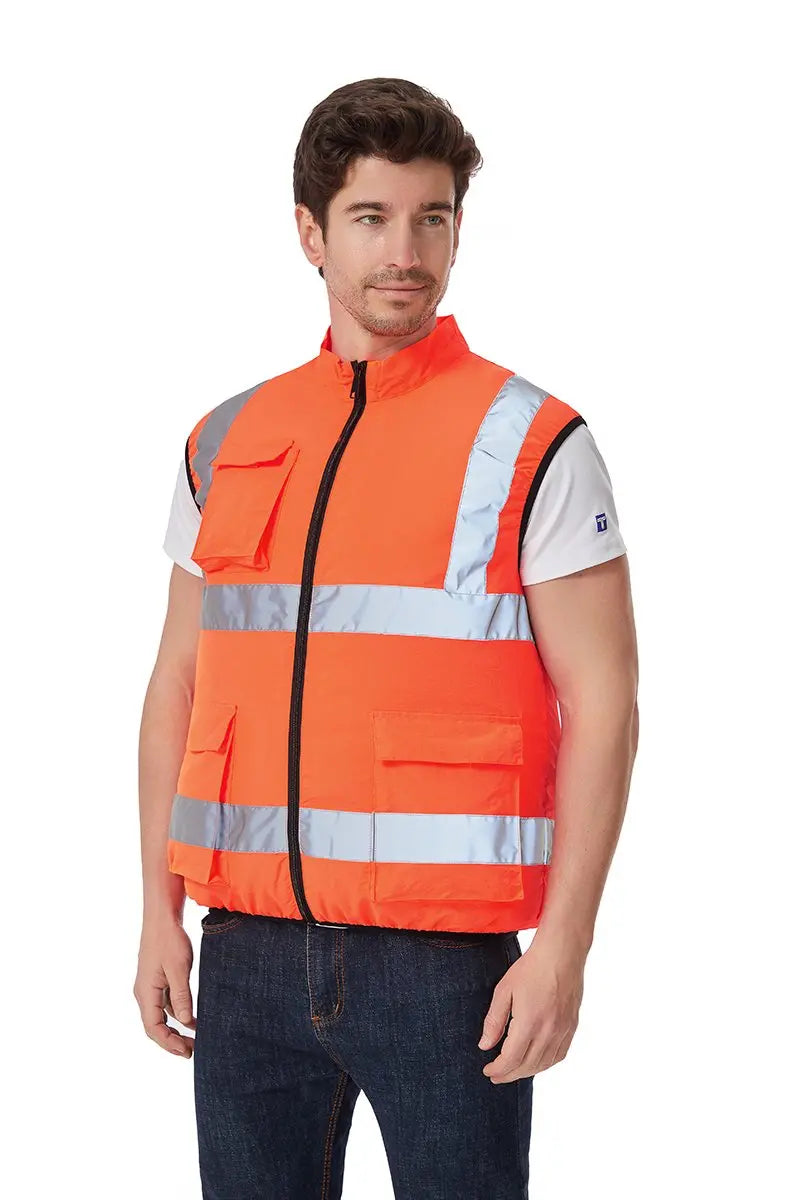 USB Powered Cooling Fan Work Vest - Reflective Summer Safety