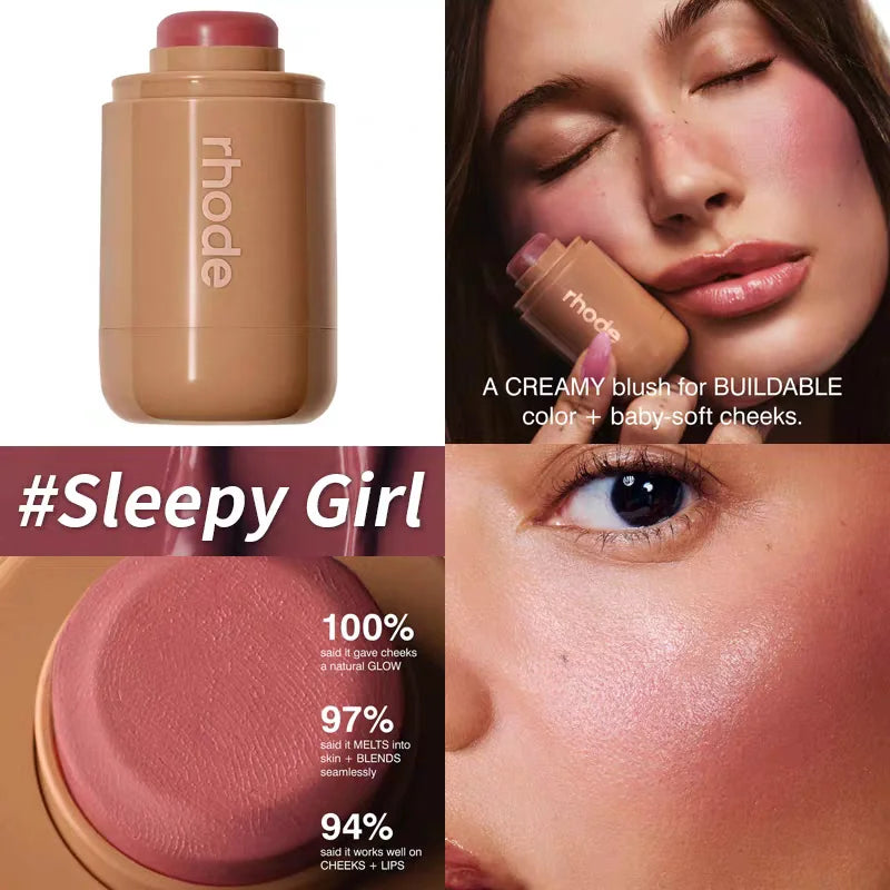 iPhone 16/17 Pro Max Makeup Phone Case: Blush, Lip Gloss & Lipstick Stick