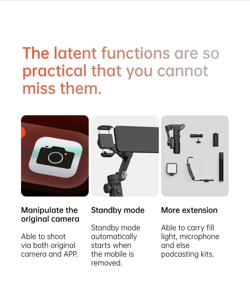 AOCHUAN SmartXE 3-Axis Smartphone Gimbal Stabilizer