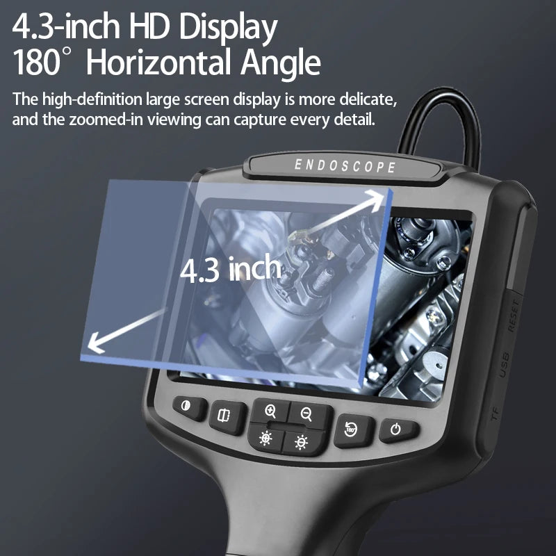 1080p Dual Lens Car Borescope - Automotive Inspection Endoscope Camera