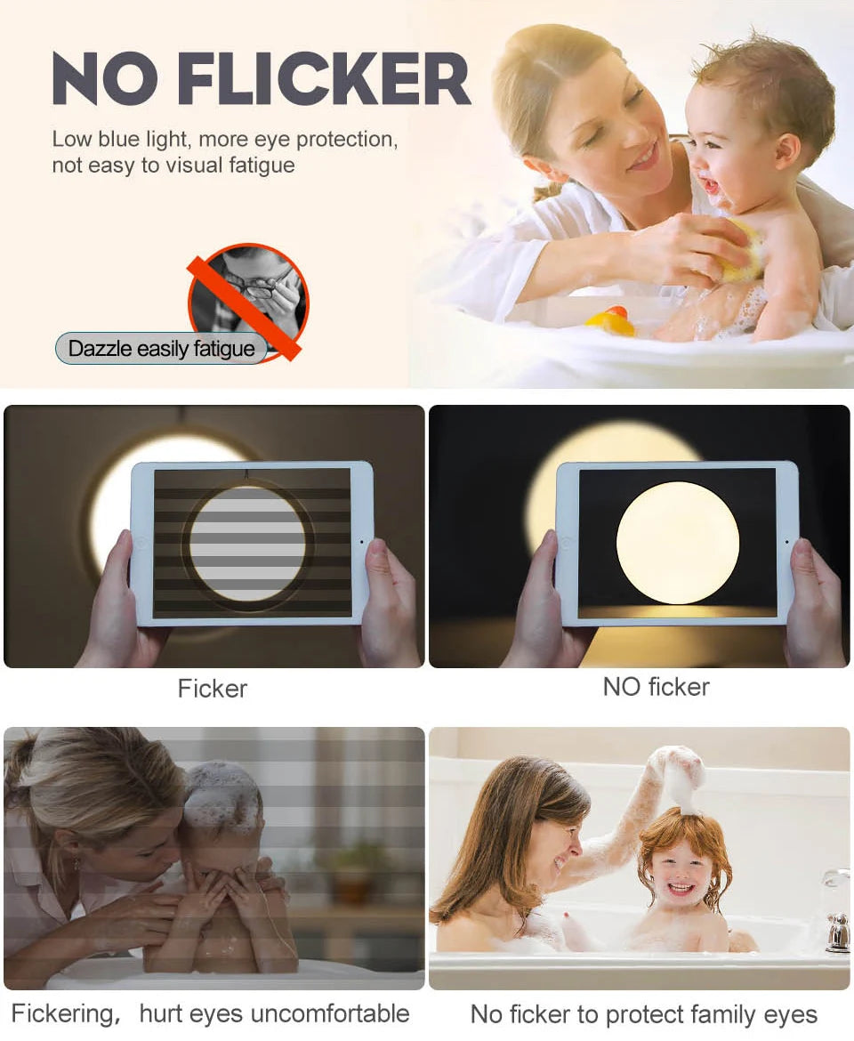 MARPOU Dimmable LED Ceiling Lamp - Modern Bedroom Lighting