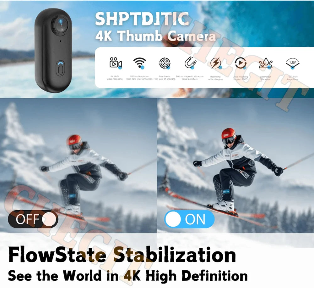 Vabena 4K FHD Action Camera | Ultra HD Adventure Cam for Sports & Motorcycle