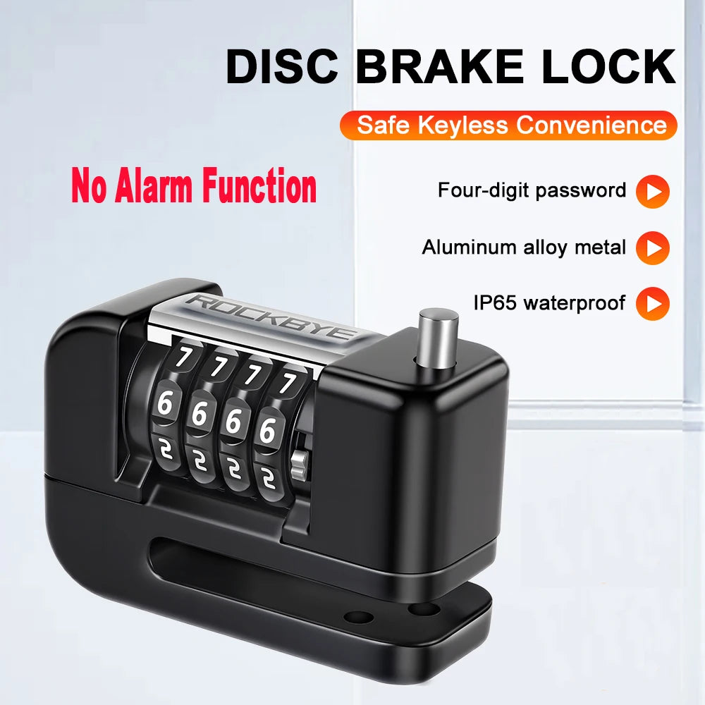 Extractme 110dB Motorcycle Alarm Disc Lock - Ultimate Waterproof Anti-Theft Security