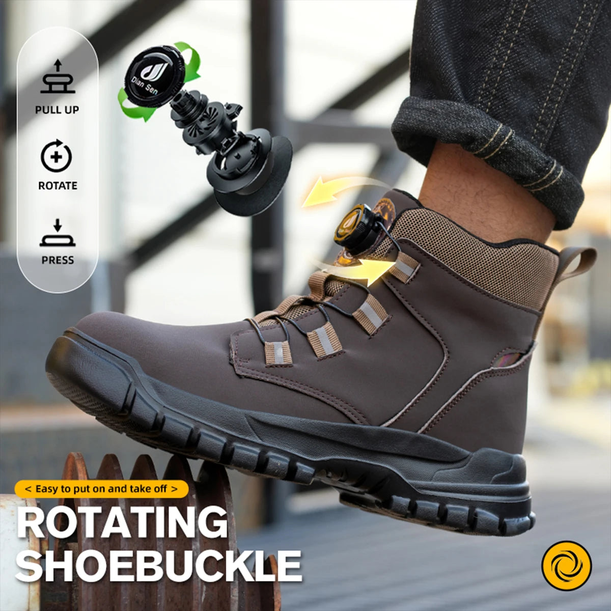 Waterproof Steel Toe Industrial Work Boots - Ultimate Protection