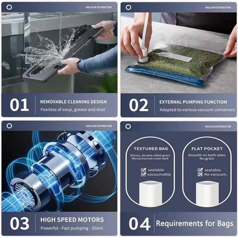 CENRR Electric Vacuum Sealer | Touch Button Food Preservation System