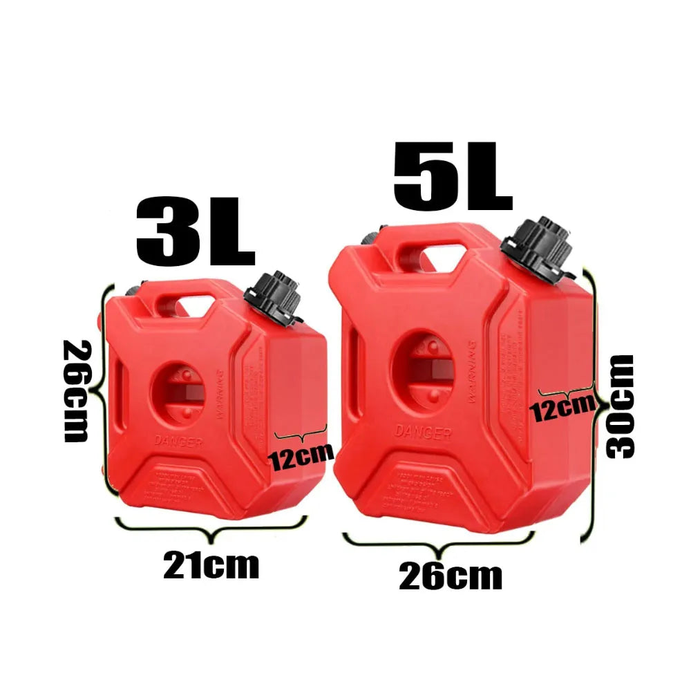 Motorcycle Fuel Tank 3/5L Child Lock Anti-static Jerry Can