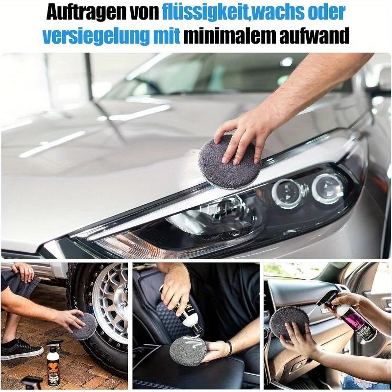 11pcs Car Cleaning Kit with Tire Brush & Microfiber Gloves