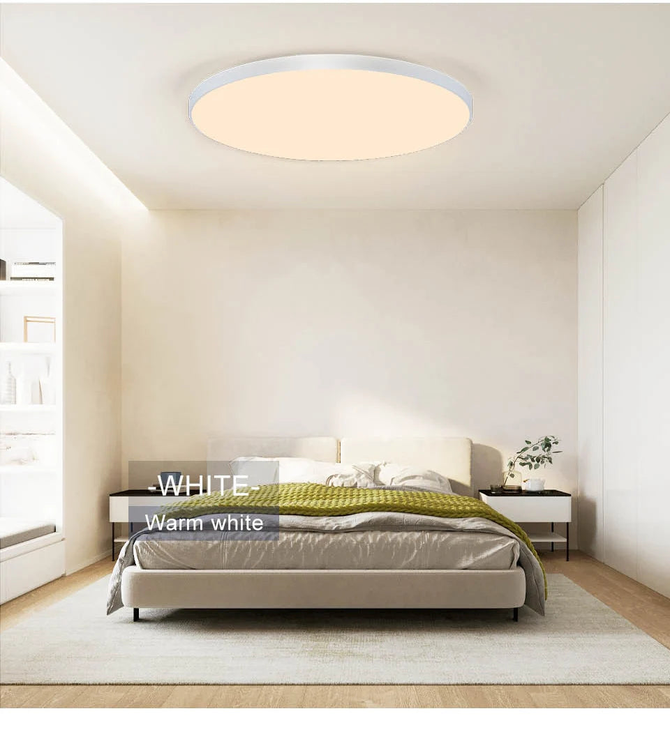 Modern Smart Dimmable LED Ceiling Light with App & Remote Control