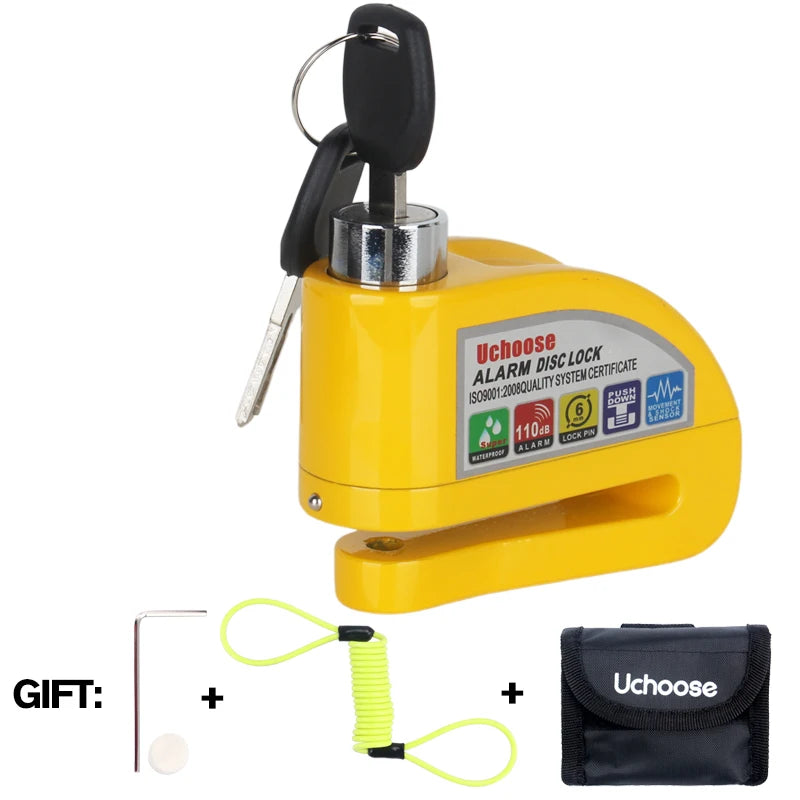 Vabena Motorcycle Disc Brake Alarm Lock | Anti-Theft Scooter Security